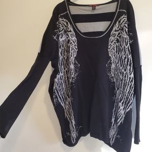 Betsey Johnson Angel Bat Wing Sweater